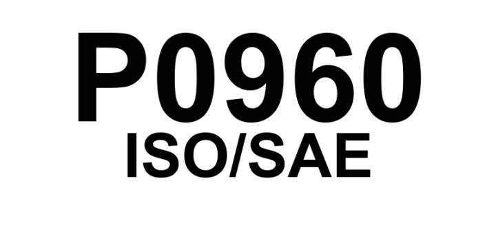 P0960 - Solenóide de Controle de Pressão 'A' - Circuito de Controle/Em Aberto