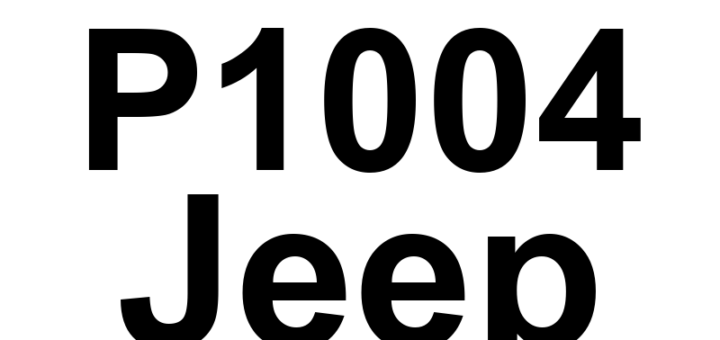 DTC P1004 Jeep - Definição em inglês: Short Runner Valve Control Performance Definição em Português: Válvula de Curso Curto - Desempenho do Controle