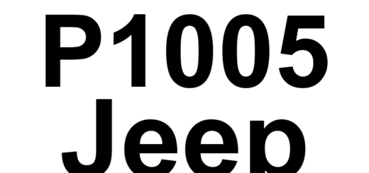 DTC P1005 Jeep - Definição em inglês: Manifold Tuning Valve Control Performance Definição em Português: Válvula de Controle de Ajuste do Coletor - Desempenho Irregular