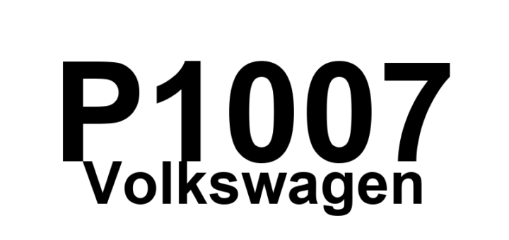 DTC P1007 Volkswagen - Definição em inglês: Torque difference cylinder 4 Limiting value exceeded Definição em Português: Diferença de torque - Valor limite excedido (cilindro 4)