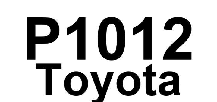 DTC P1012 Toyota - Definição em inglês: OCV for VVTL Close Malfunction (Bank 1) Definição em Português: Válvula OCV do VVTL - Mau funcionamento (Banco 1)