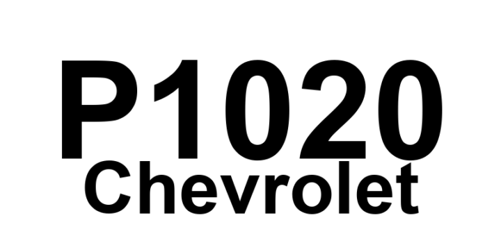 DTC P1020 Chevrolet - Definição em inglês: Camshaft Phasing System Malfunction Definição em Português: Sistema de Faseamento do Comando de Válvulas - Mau funcionamento
