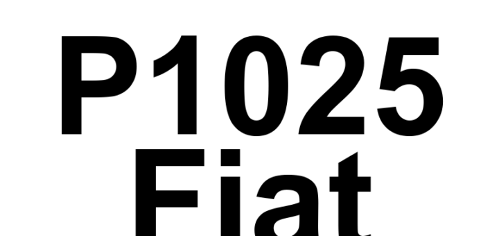 DTC P1025 Fiat - Definição em inglês: Cylinder 1 Oil Supply Solenoid Valve Under Voltage Definição em Português: Válvula Solenoide de Abastecimento de Óleo do Cilindro 1 - Voltagem Baixa
