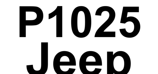 DTC P1025 Jeep - Definição em inglês: Cylinder 1 Oil Supply Solenoid Valve Under Voltage Definição em Português: Válvula solenóide de abastecimento de óleo do cilindro 1 - Voltagem insuficiente
