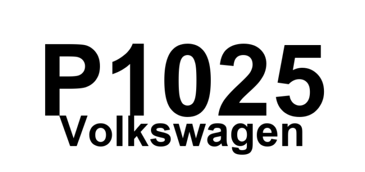 DTC P1025 Volkswagen - Definição em inglês: Fuel Pressure Regulator Valve Mechanical Malfunction Definição em Português: Válvula Reguladora de Pressão de Combustível - Mau Funcionamento Mecânico