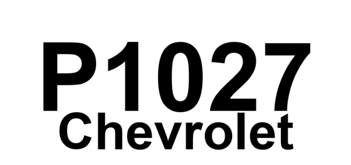 DTC P1027 Chevrolet - Definição em inglês: CNG Fuel Injector 7 Circuit Malfunction Definição em Português: Injetor de Combustível GNV 7 - Mau Funcionamento no Circuito