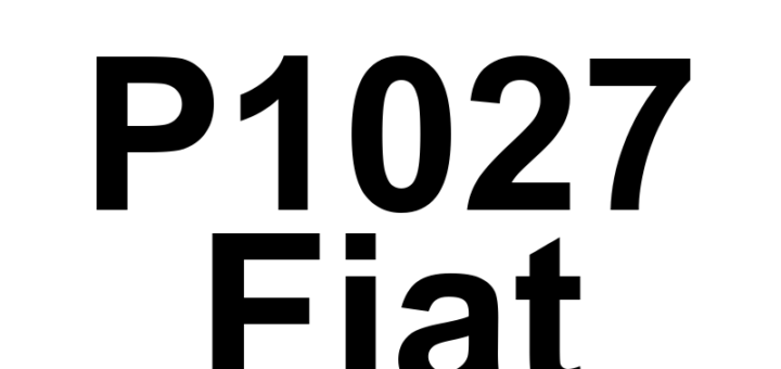 DTC P1027 Fiat - Definição em inglês: Cylinder 2 Oil Supply Solenoid Valve Under Voltage Definição em Português: Válvula Solenoide de Fornecimento de Óleo do Cilindro 2 - Subtensão