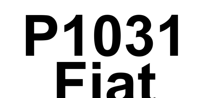 DTC P1031 Fiat - Definição em inglês: Cylinder 1 Oil Supply Solenoid Valve Driver Voltage Implausible Definição em Português: Válvula solenóide de suprimento de óleo do cilindro 1 - Tensão do driver implausível