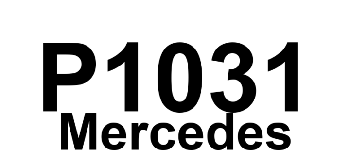 DTC P1031 Mercedes - Definição em inglês: component G3/3 (O2-in CAT front left detector) and G3/4 (O2-in CAT front right detector) exchange Definição em Português: Componente G3/3 (detector de O2 no catalisador dianteiro esquerdo) e G3/4 (detector de O2 no catalisador dianteiro direito) trocados.