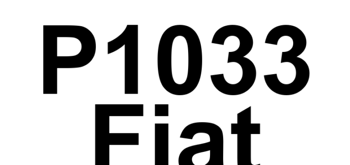 DTC P1033 Fiat - Definição em inglês: Cylinder 3 Oil Supply Solenoid Valve Driver Voltage Implausible Definição em Português: Válvula Solenoide de Fornecimento de Óleo do Cilindro 3 - Tensão do Driver Inconsistente