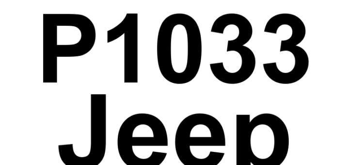 DTC P1033 Jeep - Definição em inglês: Cylinder 3 Oil Supply Solenoid Valve Driver Voltage Implausible Definição em Português: Válvula solenóide de fornecimento de óleo do cilindro 3 - Tensão do driver implausível