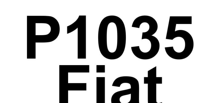 DTC P1035 Fiat - Definição em inglês: Cylinder 1 Oil Supply Solenoid Valve Open Circuit Definição em Português: Válvula Solenoide de Suprimento de Óleo do Cilindro 1 - Circuito Aberto