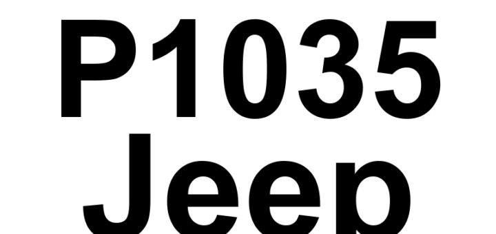 DTC P1035 Jeep - Definição em inglês: Cylinder 1 Oil Supply Solenoid Valve Open Circuit Definição em Português: Válvula Solenoide de Abastecimento de Óleo do Cilindro 1 - Circuito Aberto