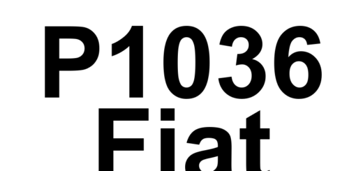 DTC P1036 Fiat - Definição em inglês: Cylinder 1 Oil Supply Solenoid Valve Driver Short To Battery Definição em Português: Válvula Solenoide de Suprimento de Óleo do Cilindro 1 - Curto para a Bateria