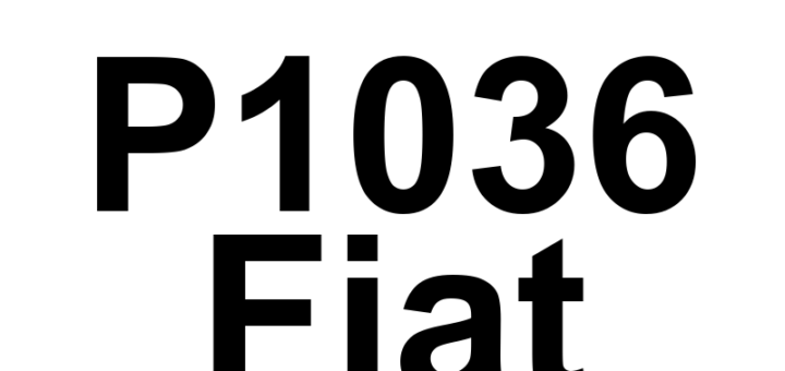 DTC P1036 Fiat - Definição em inglês: Cylinder 1 Oil Supply Solenoid Valve Driver Short To Battery Definição em Português: Válvula Solenoide de Suprimento de Óleo do Cilindro 1 - Curto para a Bateria