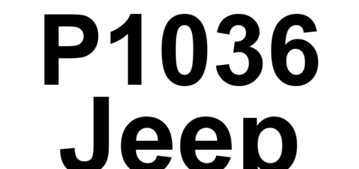 DTC P1036 Jeep - Definição em inglês: Cylinder 1 Oil Supply Solenoid Valve Driver Short To Battery Definição em Português: Válvula solenóide de suprimento de óleo do cilindro 1 - Curto para a bateria (Driver)
