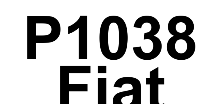 DTC P1038 Fiat - Definição em inglês: Cylinder 2 Oil Supply Solenoid Valve Driver Open Circuit Definição em Português: Válvula solenóide de suprimento de óleo do cilindro 2 - Circuito aberto no driver