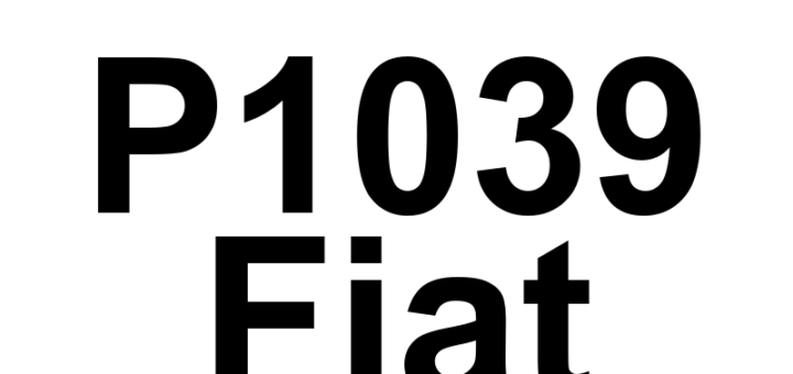 DTC P1039 Fiat - Definição em inglês: Cylinder 2 Oil Supply Solenoid Valve Driver Short To Battery Definição em Português: Válvula Solenoide de Suprimento de Óleo do Cilindro 2 - Curto no Driver para a Bateria
