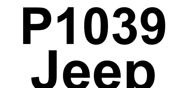 DTC P1039 Jeep - Definição em inglês: Cylinder 2 Oil Supply Solenoid Valve Driver Short To Battery Definição em Português: Válvula Solenoide de Fornecimento de Óleo do Cilindro 2 - Curto no Driver para a Bateria