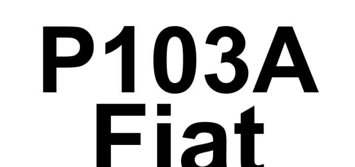 DTC P103A Fiat - Definição em inglês: Cylinder 2 Oil Supply Solenoid Valve Driver Short To Ground Definição em Português: Válvula Solenoide de Suprimento de Óleo do Cilindro 2 - Condutor em Curto para o Terra.