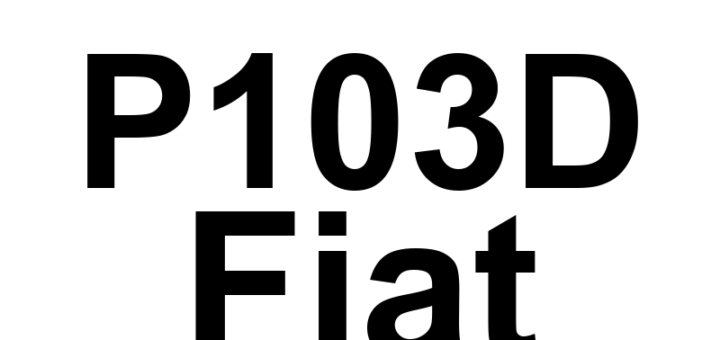 DTC P103D Fiat - Definição em inglês: Cylinder 3 Oil Supply Solenoid Valve Driver Short To Ground Definição em Português: Válvula Solenoide de Fornecimento de Óleo do Cilindro 3 - Motor do Atuador em Curto para o Terra