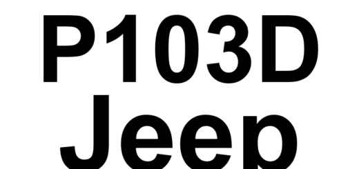 DTC P103D Jeep - Definição em inglês: Cylinder 3 Oil Supply Solenoid Valve Driver Short To Ground Definição em Português: Válvula solenoide de suprimento de óleo do Cilindro 3 - Motorista em curto para terra.