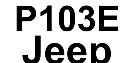DTC P103E Jeep - Definição em inglês: Cylinder 4 Oil Supply Solenoid Valve Driver Open Circuit Definição em Português: Válvula Solenoide de Fornecimento de Óleo do Cilindro 4 - Circuito Aberto (Cilindro 4)