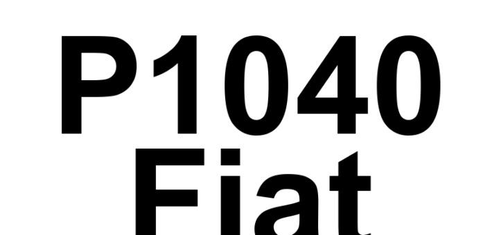 DTC P1040 Fiat - Definição em inglês: Cylinder 4 Oil Supply Solenoid Valve Short To Ground Definição em Português: Válvula Solenoide de Alimentação de Óleo do Cilindro 4 - Curto-circuito para o Terra