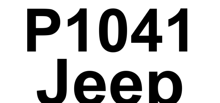 DTC P1041 Jeep - Definição em inglês: Implausible Data From Cylinder 1 Oil Supply Solenoid Valve Received Definição em Português: Válvula solenóide de suprimento de óleo do cilindro 1 - Dados implausíveis recebidos