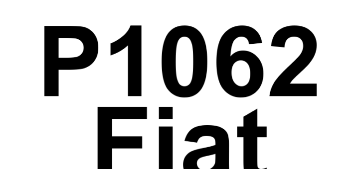 DTC P1062 Fiat - Definição em inglês: Cylinder 2 Oil Supply Solenoid Valve Stuck Definição em Português: Válvula Solenoide de Alimentação de Óleo do Cilindro 2 - Travada