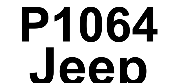 DTC P1064 Jeep - Definição em inglês: Cylinder 4 Oil Supply Solenoid Valve Stuck Definição em Português: Válvula Solenoide de Fornecimento de Óleo do Cilindro 4 - Travada
