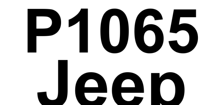 DTC P1065 Jeep - Definição em inglês: Cylinder 1 Oil Supply Solenoid Valve Switch On Time Out Of Range Definição em Português: Válvula Solenoide de Abastecimento de Óleo do Cilindro 1 - Tempo de Ativação Fora de Faixa