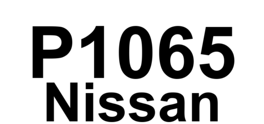 DTC P1065 Nissan - Definição em inglês: PCM Backup Circuit Malfunction Definição em Português: Circuito de Backup do PCM - Mau Funcionamento
