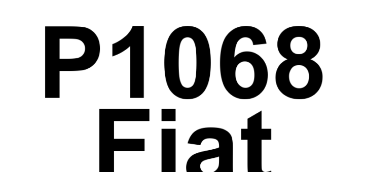 DTC P1068 Fiat - Definição em inglês: Cylinder 2 Oil Supply Solenoid Valve Switch Off Time Out Of Range Definição em Português: (Válvula solenóide de fornecimento de óleo do cilindro 2 - Tempo para desligar fora da faixa)