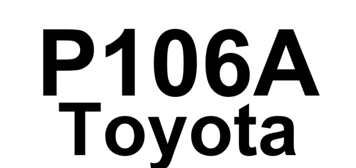 DTC P106A Toyota - Definição em inglês: Evaporative Emission System Pressure Sensor - Manifold Absolute Pressure Correlation Definição em Português: Sensor de Pressão do Sistema de Emissão Evaporativa - Correlação com Pressão Absoluta do Coletor