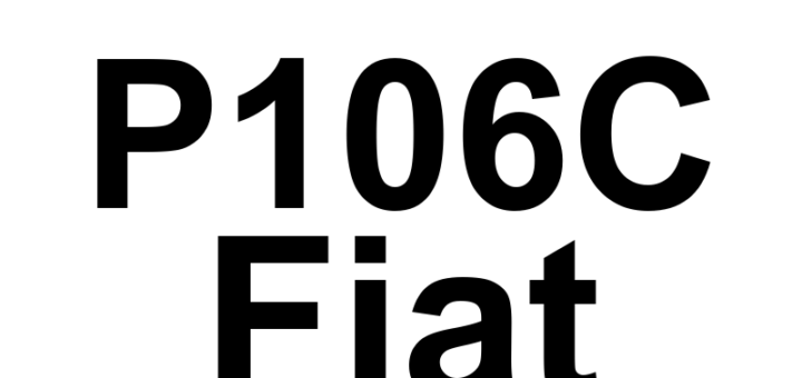 DTC P106C Fiat - Definição em inglês: Cylinder 4 Oil Supply Solenoid Valve Switch Off Time Out Of Range Definição em Português: Válvula solenóide de abastecimento de óleo do cilindro 4 - Tempo de desligamento fora do intervalo