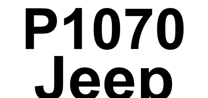 DTC P1070 Jeep - Definição em inglês: Intake Valve Control Solenoid 1 Range/Performance Definição em Português: Eletroválvula de Controle da Válvula de Admissão 1 - Faixa/Desempenho