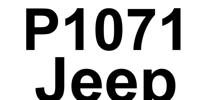 DTC P1071 Jeep - Definição em inglês: Intake Valve Control Solenoid 2 Range/Performance Definição em Português: Solenoide de Controle da Válvula de Admissão 2 - Faixa/Desempenho.