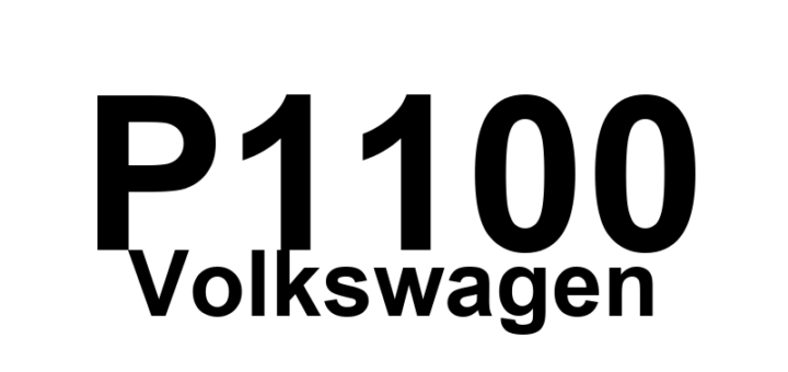 DTC P1100 Volkswagen - Definição em inglês: O2 Sensor Circuit (Bank 1-Sensor 2) Heating Circuit Voltage Too Low Definição em Português: Circuito do sensor O2 - Tensão do circuito de aquecimento muito baixa (Banco 1-Sensor 2)