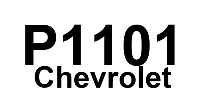DTC P1101 Chevrolet - Definição em inglês: Intake Air Flow System Performance Definição em Português: Sistema de Fluxo de Ar de Admissão - Desempenho Improprio
