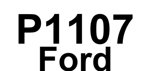DTC P1107 Ford - Definição em inglês: Dual Alternator Lower Circuit Malfunction Definição em Português: Circuito do Alternador Duplo Inferior - Mau Funcionamento