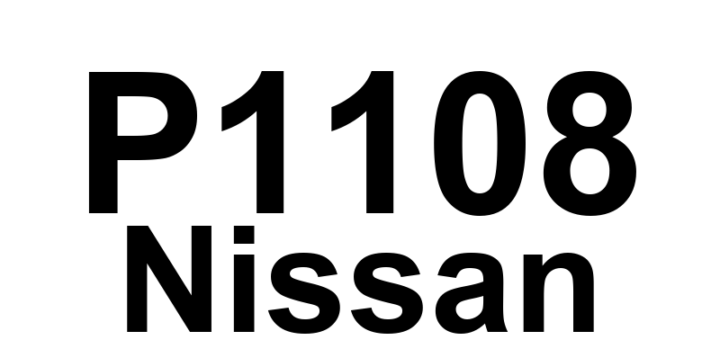 DTC P1108 Nissan - Definição em inglês: Manifold Absolute Pressure Sensor Circuit Malfunction Definição em Português: Sensor de Pressão Absoluta do Coletor (MAP) - Mau Funcionamento do Circuito