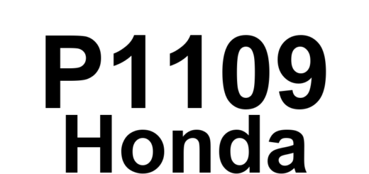 DTC P1109 Honda - Definição em inglês: Barometric Pressure (BARO) Sensor Circuit Out of Range High Definição em Português: Sensor de Pressão Barométrica (BARO) - Circuito Fora da Faixa Alta