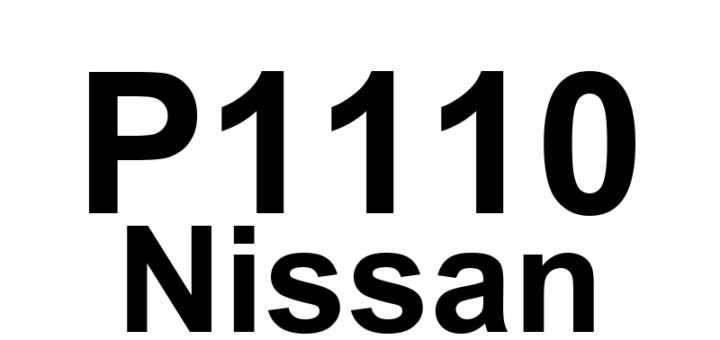DTC P1110 Nissan - Definição em inglês: Intake Valve Timing Control Performance Definição em Português: Controle de Sincronização das Válvulas de Admissão - Desempenho Insatisfatório