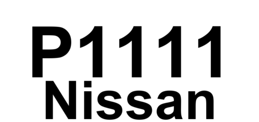 DTC P1111 Nissan - Definição em inglês: Intake Valve Timing Control Circuit Malfunction Definição em Português: Circuito de Controle da Sincronização da Válvula de Admissão - Funcionamento Incorreto