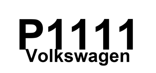 DTC P1111 Volkswagen - Definição em inglês: O2 Control (Bank 1) System Too Lean Definição em Português: Sistema de Controle do O2 (Banco 1) - Mistura de ar/combustível muito pobre