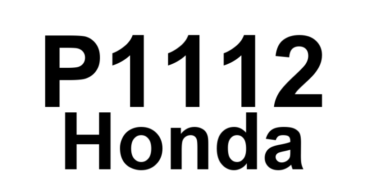 DTC P1112 Honda - Definição em inglês: IAT Sensor Circuit Intermittent Low Input Definição em Português: Circuito do Sensor IAT - Entrada Baixa Intermitente