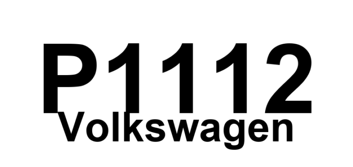 DTC P1112 Volkswagen - Definição em inglês: O2 Control (Bank 1) System Too Rich Definição em Português: Controle de O2 - Sistema Muito Rico (Banco 1)
