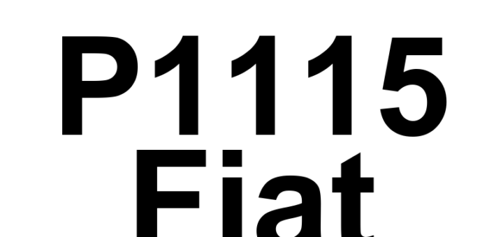 DTC P1115 Fiat - Definição em inglês: General Temperature Rationality Definição em Português: Racionalidade Geral da Temperatura.