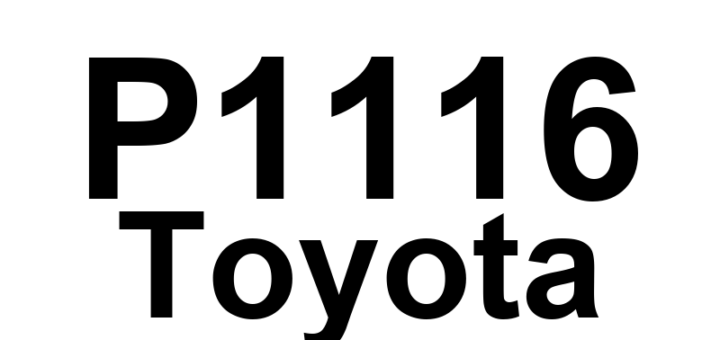 DTC P1116 Toyota - Definição em inglês: Coolant Temperature Sensor Circuit Stack For Coolant Heat Storage System Definição em Português: Circuito do Sensor de Temperatura do Refrigerante - Acúmulo no Sistema de Armazenamento de Calor do Refrigerante